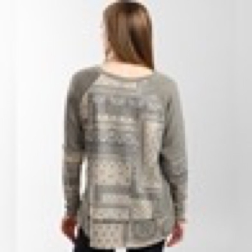 Patterned Long Sleeve Top